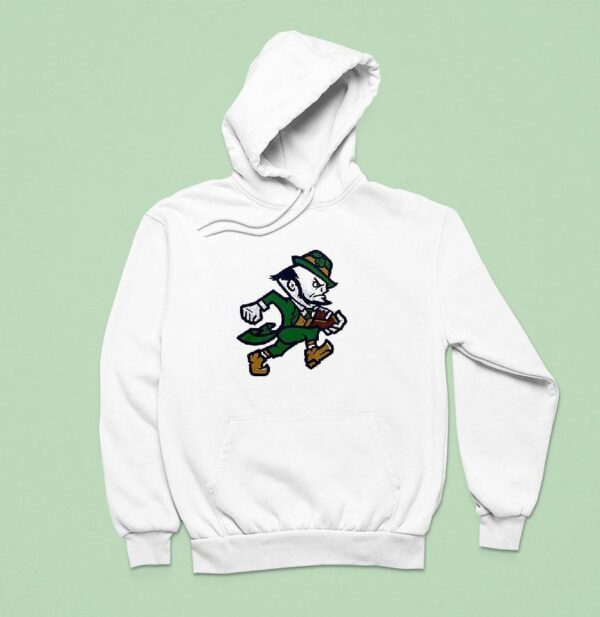 Notre Dame Fighting Irish Leprechaun Play Like A Champion Today Football Masco Hoodie