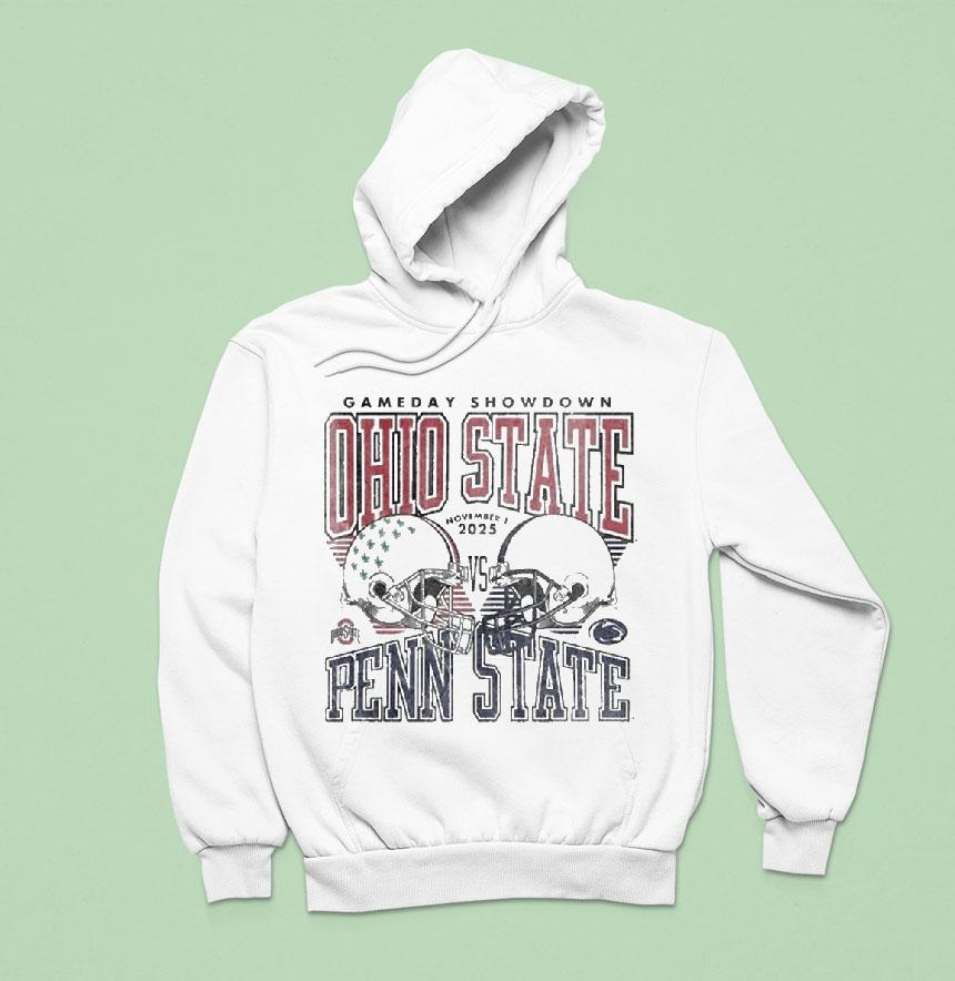 Ohio State Buckeyes Vs Penn State Nittany Lions Football Gameday Showdown Hoodie Ohio State Buckeyes Vs Penn State Nittany Lions Football Gameday Showdown Hoodie