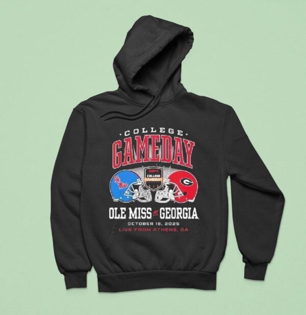 Ole Miss Rebels Vs Georgia Bulldogs College Gameday On October Helme Hoodie