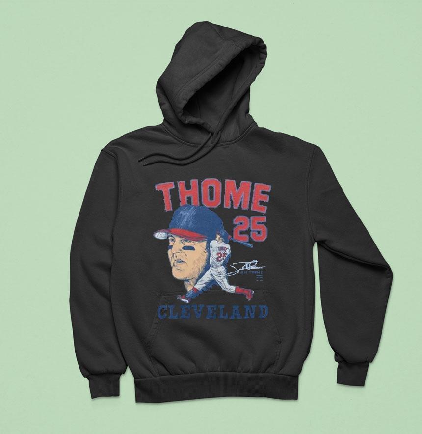 Original Cleveland Guardians Jim Thome Signature Hoodie Original Cleveland Guardians Jim Thome Signature Hoodie