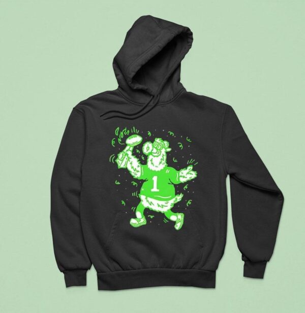 Phillie Phanatic Philadelphia Phillies Mascot Style Of Eagles Football Hoodie