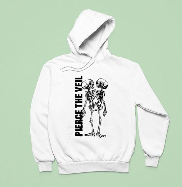 Pierce The Veil Tan Conjoined Skeleton Hoodie