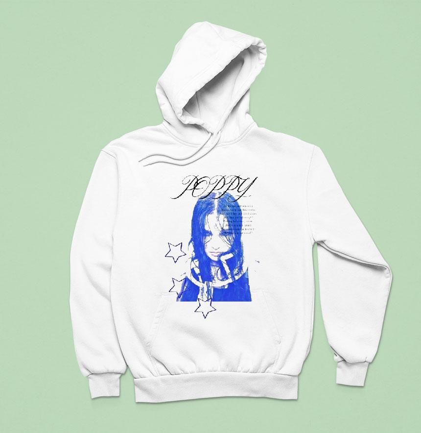 Poppy Blue Pop Star Hoodie Poppy Blue Pop Star Hoodie