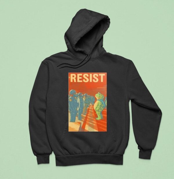 Portland Frog Protest Anti Ice Hoodie