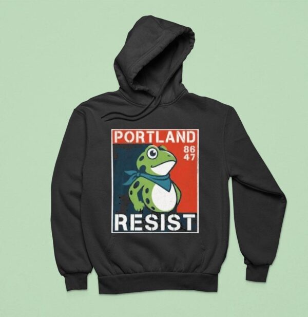 Portland Resist Frog Hoodie