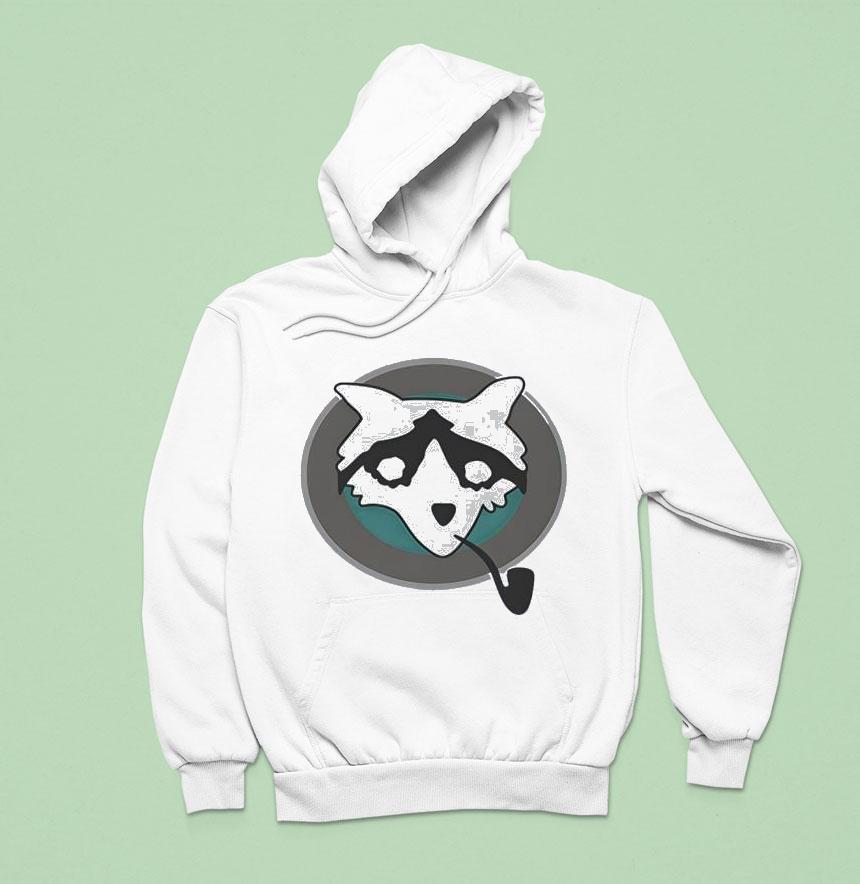 Raccoon With Pipe Hoodie Raccoon With Pipe Hoodie