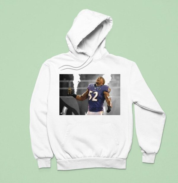 Ray Lewis Baltimore Ravens Pay Homage Tri Blend Hoodie