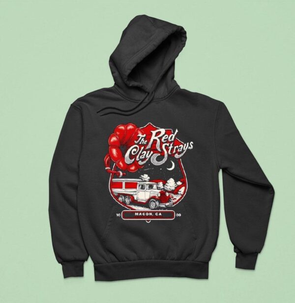 Red Clay Strays Atrium Health Amphitheater Oct Macon Ga Hoodie
