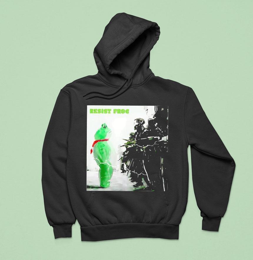 Resist Frog Porland Peaceful Protes Hoodie Resist Frog Porland Peaceful Protes Hoodie