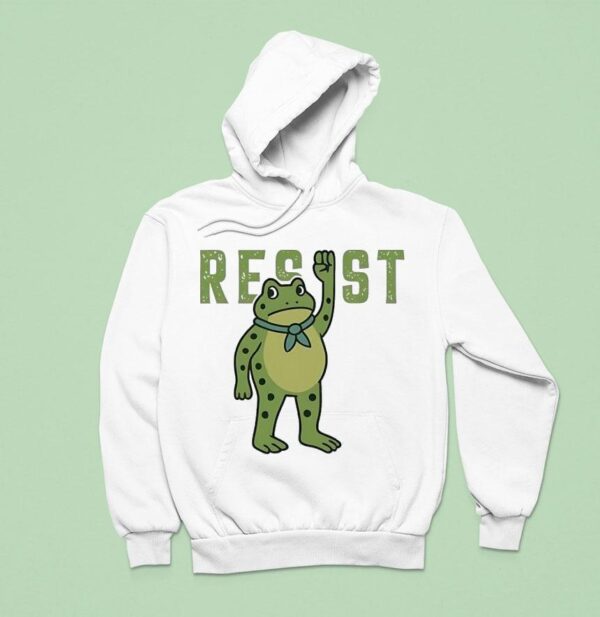 Resist Portland Frog Hoodie