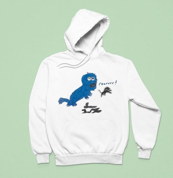 Sam Laporta X Rookie Draw Detroit Lions Roar Logo Hoodie