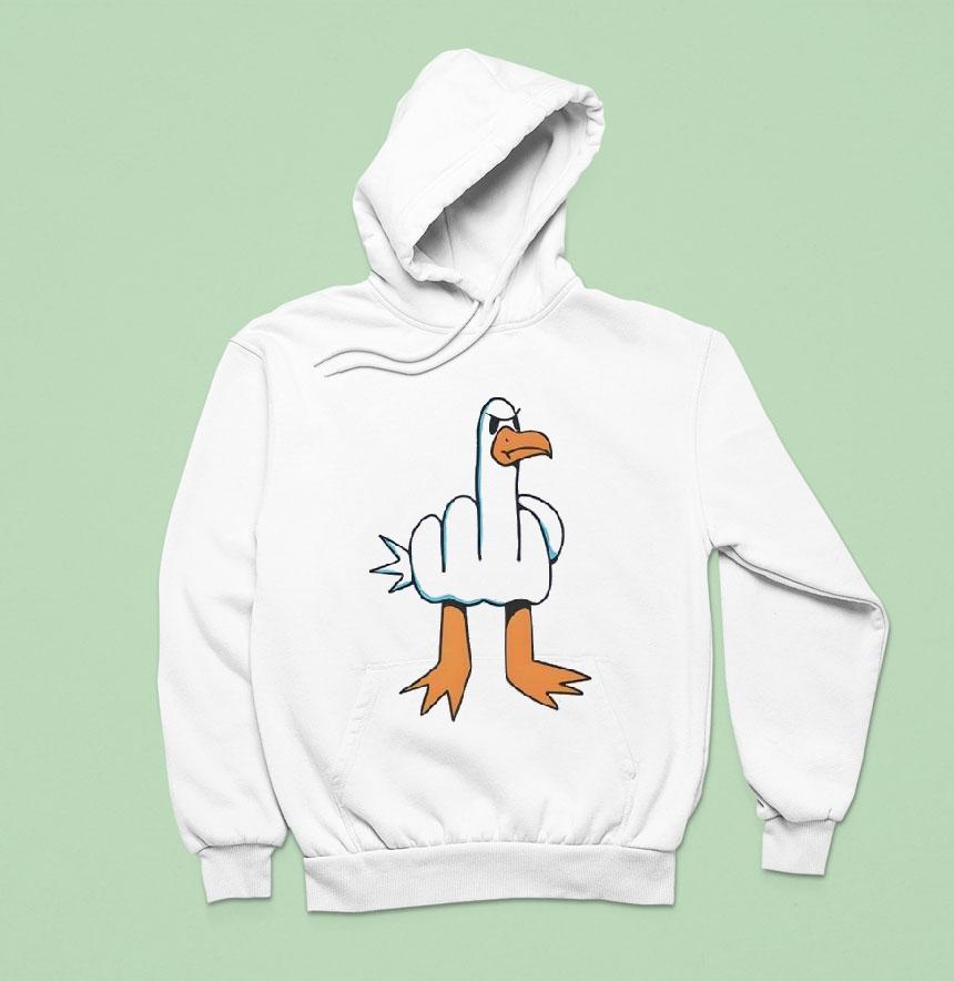 Seagull Middle Finger Hoodie Seagull Middle Finger Hoodie