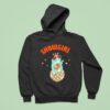 Showgirl Frog Playing Guitar On A Mirror Ball Hoodie