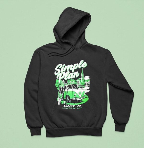 Simple Plan Zurich Ch September Hoodie