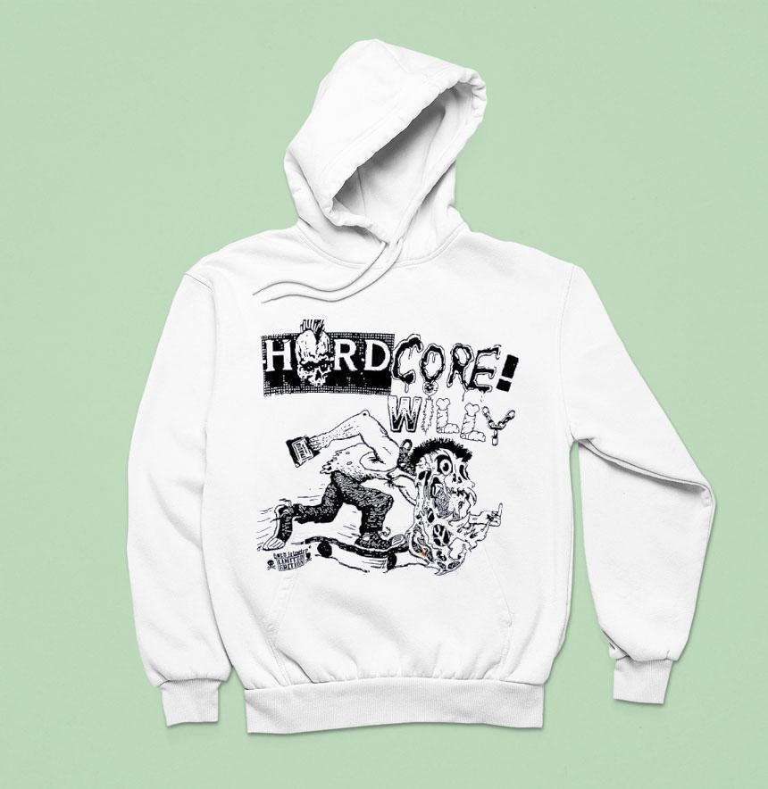 Skull Punk Hardcore Willy Baro Feiner Horror Character Hoodie Skull Punk Hardcore Willy Baro Feiner Horror Character Hoodie