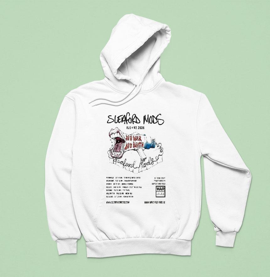 Sleaford Mods Tour Australia New Zealand Dates Hoodie Sleaford Mods Tour Australia New Zealand Dates Hoodie