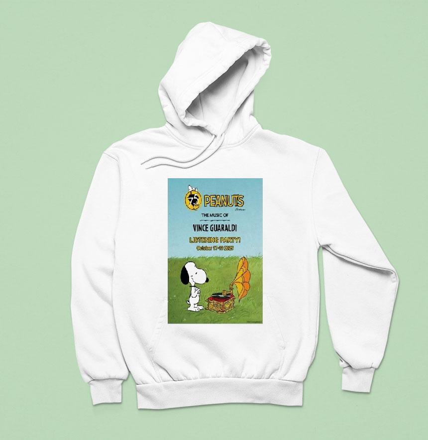 Snoopy The Peanuts Listening Party Tickets Oct Hoodie Snoopy The Peanuts Listening Party Tickets Oct Hoodie