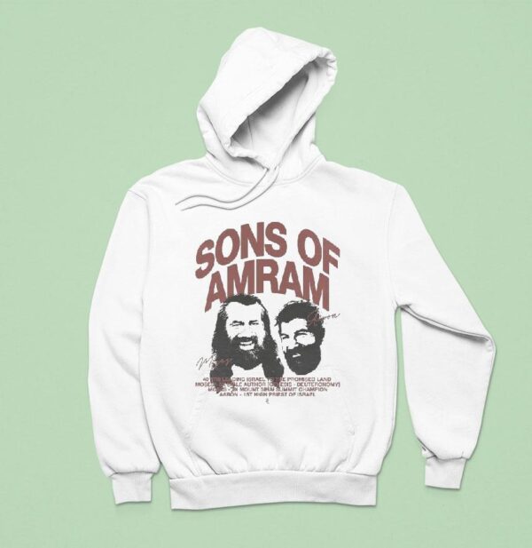 Sons Of Amram Years Leading Israel To The Promised Land Moses X Bible Author Genesis Deuteronomy Aaron St High Pries Hoodie