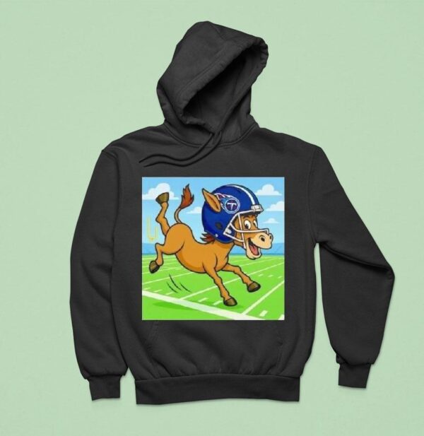 T Rac Mascot Tennessee Titans Football Hoodie