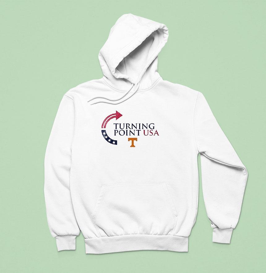 Tennessee Volunrs The University Of Tennessee X Turning Point Usa Logo Hoodie Tennessee Volunrs The University Of Tennessee X Turning Point Usa Logo Hoodie