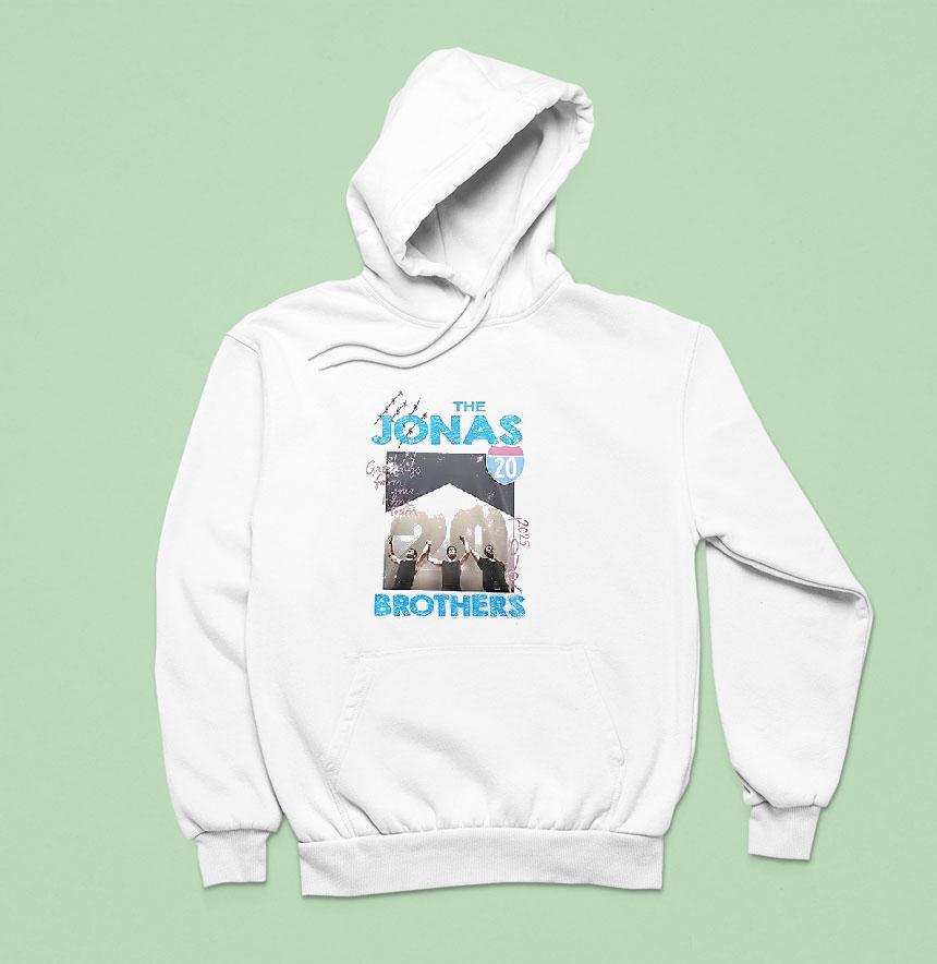 The Jonas Brothers Greetings From Your Hometown Tour Signature Hoodie The Jonas Brothers Greetings From Your Hometown Tour Signature Hoodie