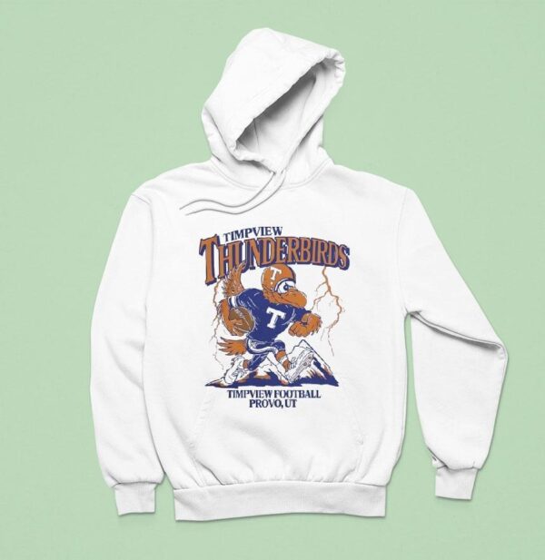 Timpview Thunderbirds Football Mascot Lightning Hoodie