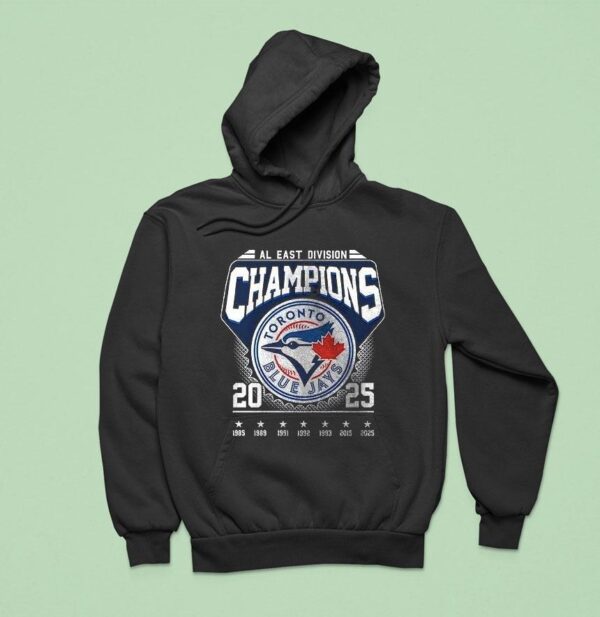 Toronto Blue Jays Al East Division Champions Name Roster Logo Hoodie