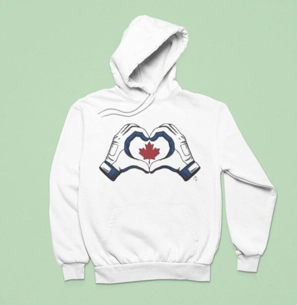 Toronto Blue Jays Canada Heart Hands Hoodie