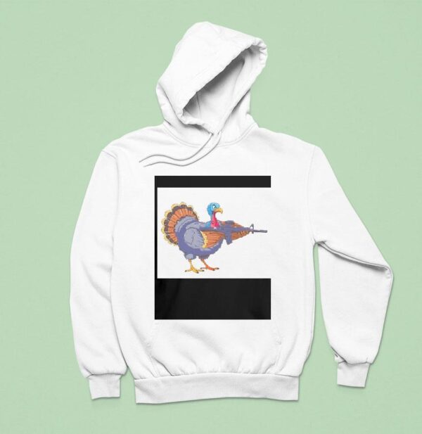 Triggered Turkey Graphic Hoodie