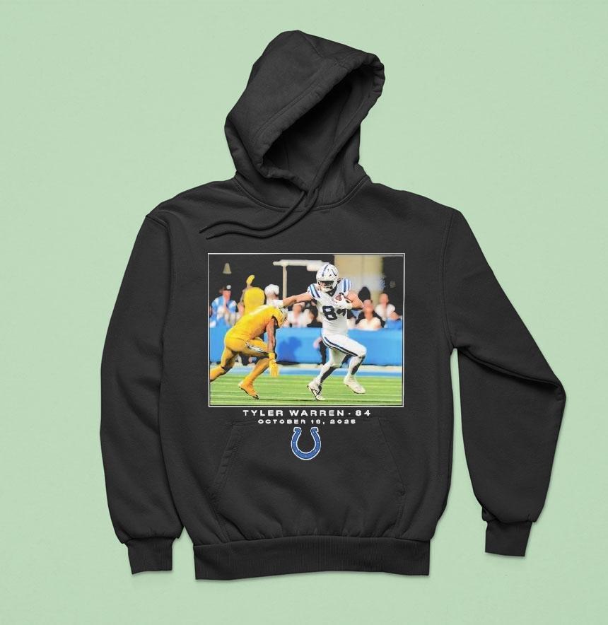 Tyler Warren Indianapolis Colts October Nfl Flash Features Week Hoodie Tyler Warren Indianapolis Colts October Nfl Flash Features Week Hoodie