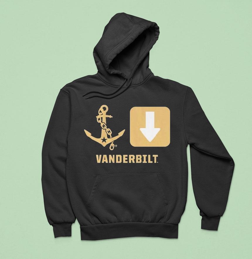 Vanderbilt Commodores Anchor Down Symbols Hoodie Vanderbilt Commodores Anchor Down Symbols Hoodie