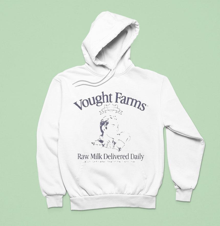 Vought Farms Raw Milk Delivered Daily Hoodie Vought Farms Raw Milk Delivered Daily Hoodie