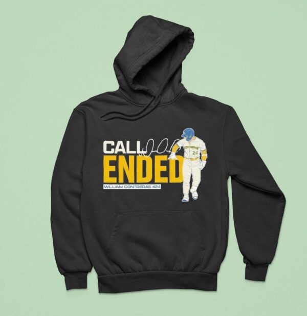 William Contreras Milwaukee Brewers Call Ended Baseball Mlb Signature Hoodie