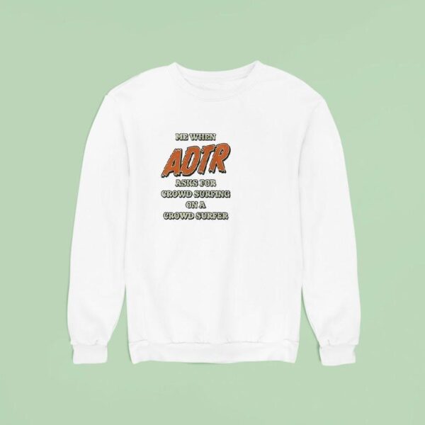 A Day To Remember Me When Adtr Asks For Crowd Surfing On A Crowd Surfer Racoon Sweatshirt