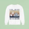 A Girl Her Dog And Her Mustang Vintage Sweatshirt