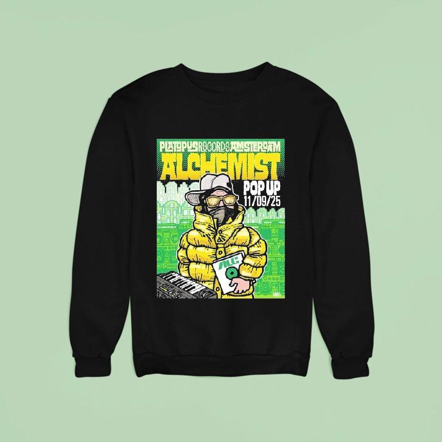 Alchemist Platypus Records Amsterdam Pop Up On November Sweatshirt Alchemist Platypus Records Amsterdam Pop Up On November Sweatshirt