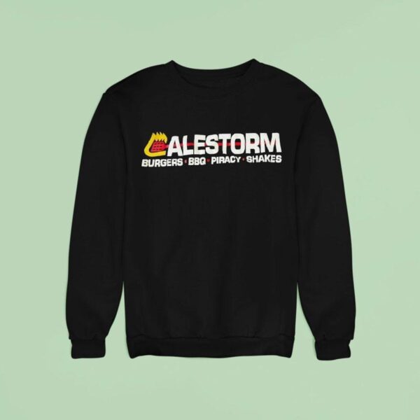 Alestorm Burgers Bbq Piracy Shakes Sweatshirt