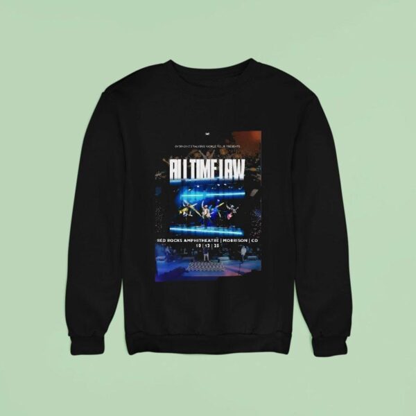 All Time Low Red Rocks Amphitheatre Show On October Sweatshirt