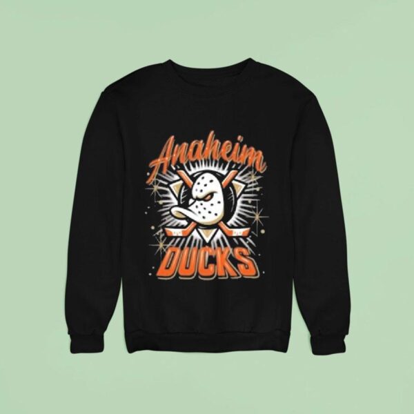 Anaheim Ducks Spray On Sweatshirt
