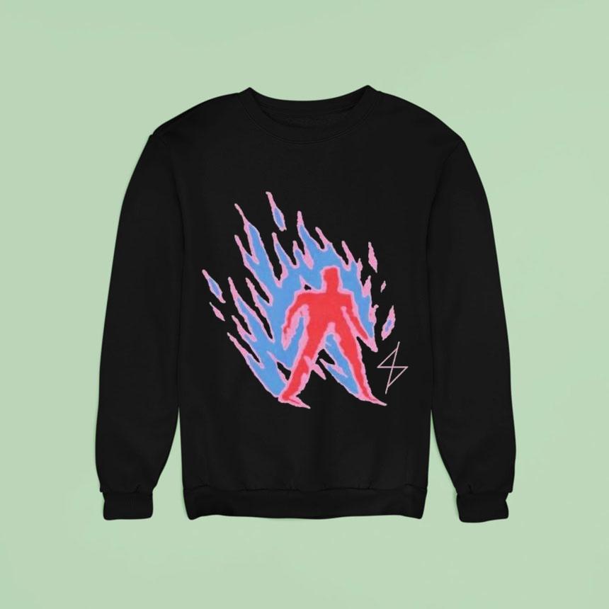 Angel Du T Man Of Fire Sweatshirt Angel Du T Man Of Fire Sweatshirt