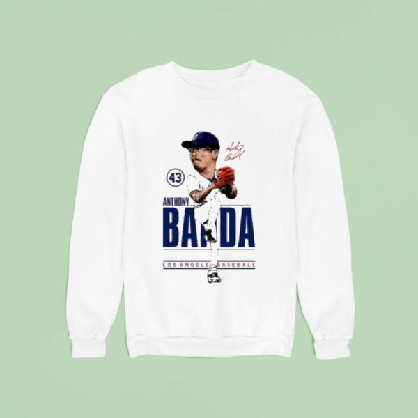 Anthony Banda Los Angeles Dodgers Caricature Sweatshirt