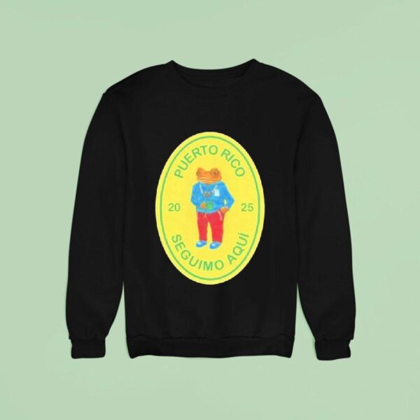 Bad Bunny Deb Tirar Ms Fotos Concho Frog Sweatshirt