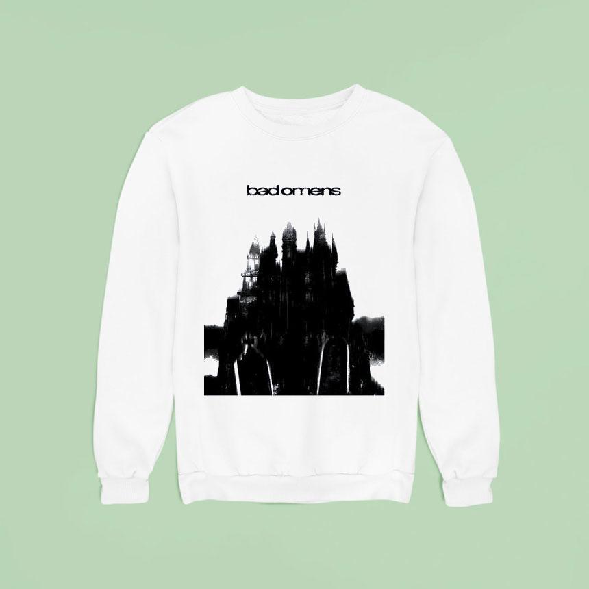 Bad Omens Blurred Castle Sweatshirt Bad Omens Blurred Castle Sweatshirt
