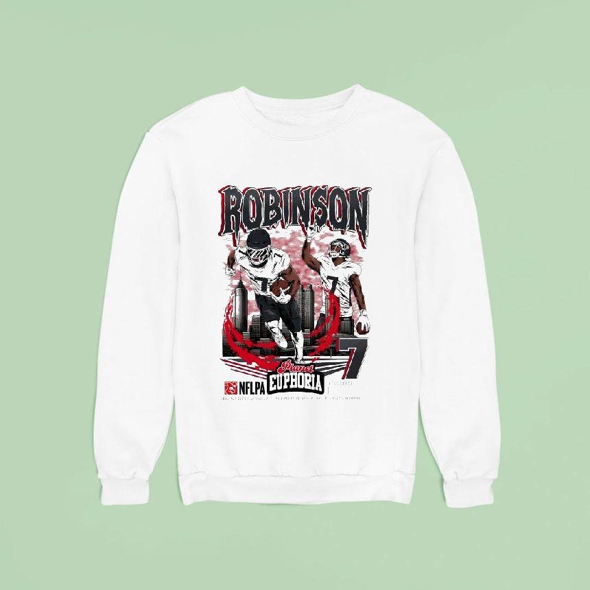 Bijan Robinson Planet Euphoria Nflpa Sweatshirt Bijan Robinson Planet Euphoria Nflpa Sweatshirt