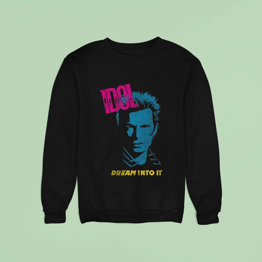Billy Idol Dream Into It Album Sweatshirt Billy Idol Dream Into It Album Sweatshirt