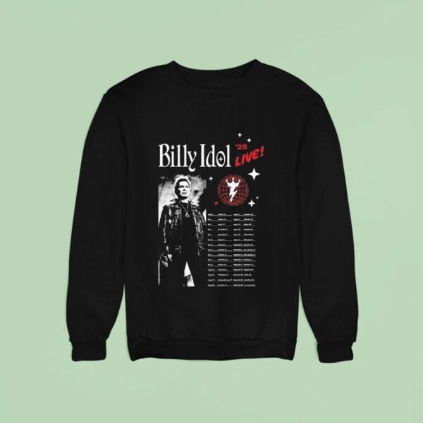 Billy Idol Live Tour Black Sweatshirt