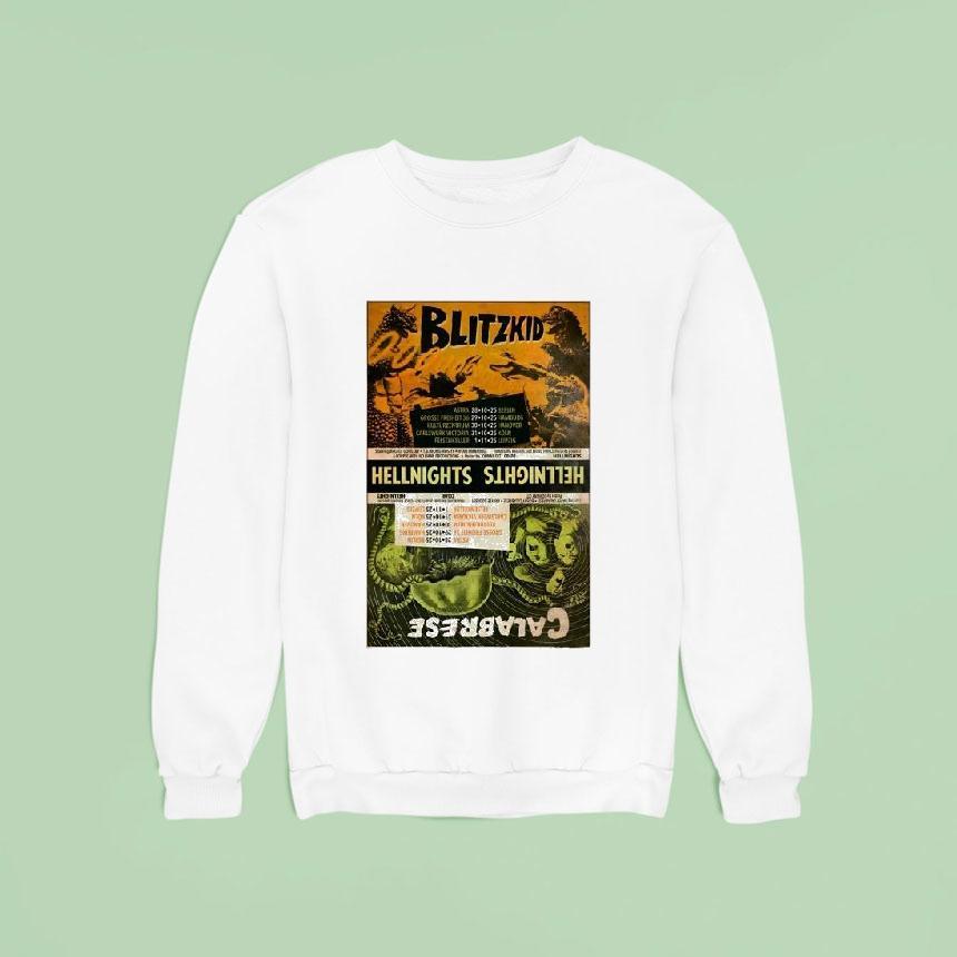 Blitzkid And Calabrese Hellnights Tour Sweatshirt Blitzkid And Calabrese Hellnights Tour Sweatshirt