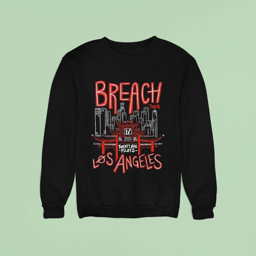 Breach Los Angeles Twenty One Pilots Tour Sweatshirt Breach Los Angeles Twenty One Pilots Tour Sweatshirt
