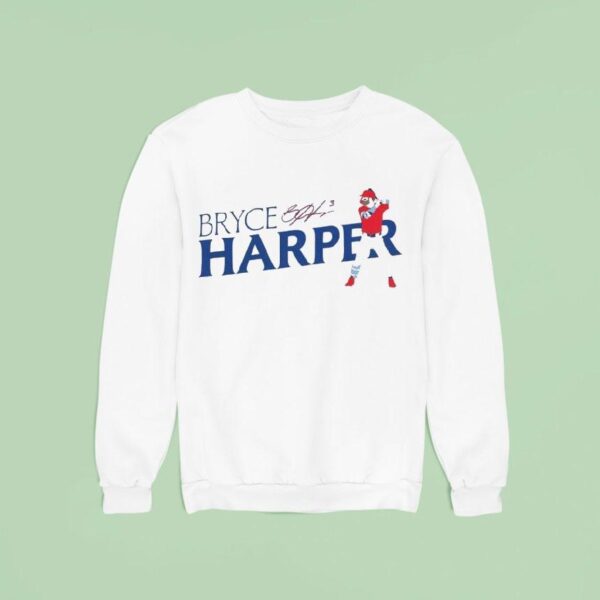 Bryce Harper Philadelphia Phillies Baseball Signature Sweatshirt