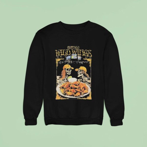 Buffalo Wild Wings Grateful Dead Lot Skeleton Sweatshirt